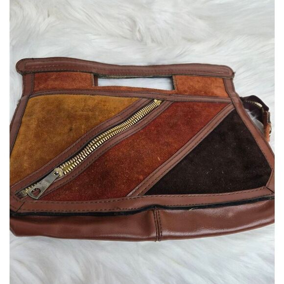 Leather Touch patchwork purse - Picture 6 of 7